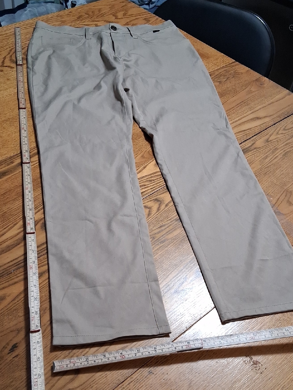 TRAVIS MATHEW Pants Mens BLUE Tan  32 Preowned Used Polyester